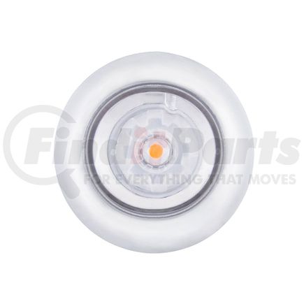 United Pacific 34822 Clearance/Marker Light - 3/4 in., Round, Amber LED/Clear Lens, ArcBlast Mini Light