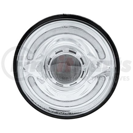United Pacific 35887 Headlight - 60 LED, UltraLit, 5.75" Round, Left or Right, Low Beam, Amber/White LED
