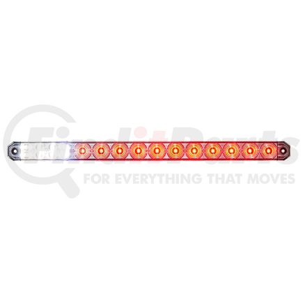 United Pacific 36070 Light Bar - 17 in., Red/White LED, Red/Clear Lens, Stop/Turn/Tail/Back Up Light