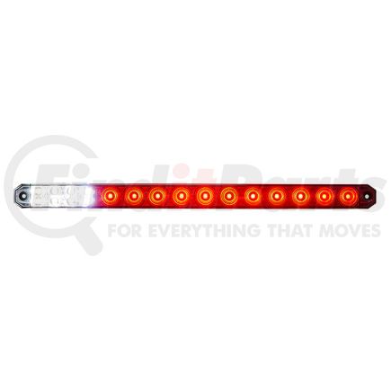 United Pacific 36071 Light Bar - 17 in., Red/White LED, Clear Lens, Stop/Turn/Tail/Back Up Light