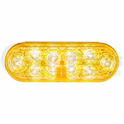 United Pacific 36077 Turn Signal Light - 6 in., Oval, Amber LED, Amber Heated Lens, DOT SAE Approved