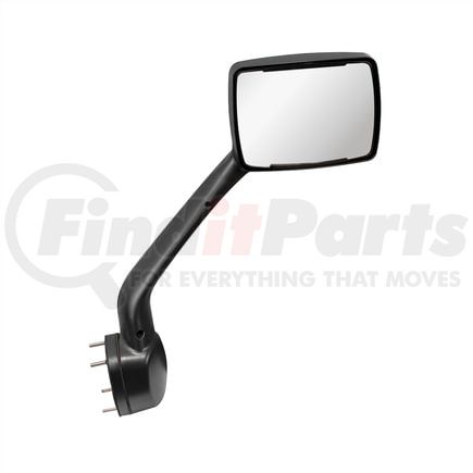 United Pacific 42241 Hood Mirror - Passenger Side, Chrome/Black, Heated, Sequential Turn Signal, LED Position/Signal Light