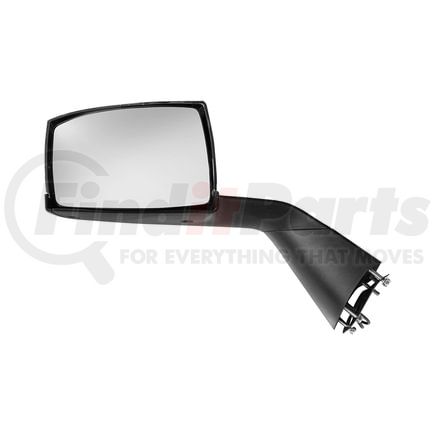 United Pacific 42242 Hood Mirror - Driver Side, Chrome/Black, Heated, Sequential Turn Signal, For 2008-2013 Volvo VNL