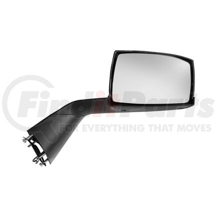 United Pacific 42243 Hood Mirror - Passenger Side, Chrome/Black, Heated, Sequential Turn Signal, For 2008-2013 Volvo VNL