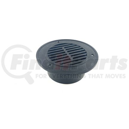 Fairchild MP1004 Trailer Side Vent - Inside, Black, Polyproplene, for 3 in. Diameter Hole