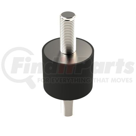 Fairchild RVI1012-MM50 Rubber Vibration Isolator Mount, Male To Male, Metric, Natural Rubber 50A, Zinc-Plated Steel