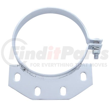 United Pacific 10293 Exhaust Clamp - 6", Chrome, Ultra Cab, for Peterbilt