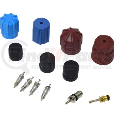 Universal Air Conditioner (UAC) VC2903C A/C System Valve Core and Cap Kit -- Valve and Cap Kit