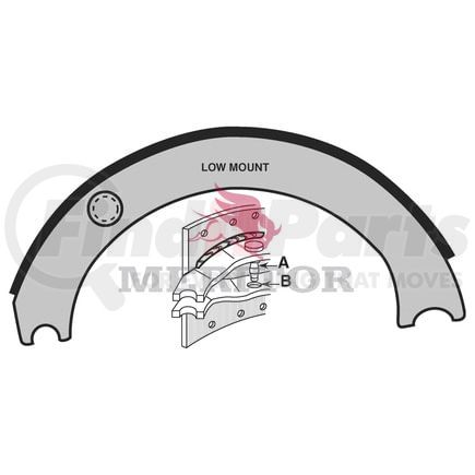 Meritor XS5574317E REMAN SHOE