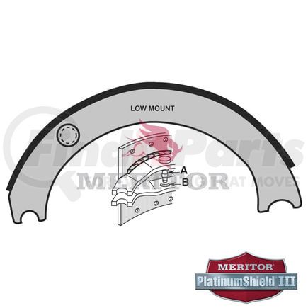 Meritor XSMA3124317E REMAN SHOE