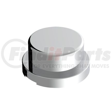 United Pacific 10755 Wheel Lug Nut Cover Set - 3/4" x 5/8", Chrome, Plastic, Flat Top, Push-On Style