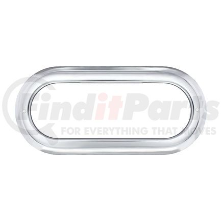 United Pacific 20506 Clearance Light Bezel - Oval, Stainless