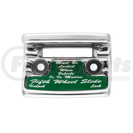 United Pacific 21021 Dash Switch Cover - Switch Guard, "Fifth Wheel", Green Sticker