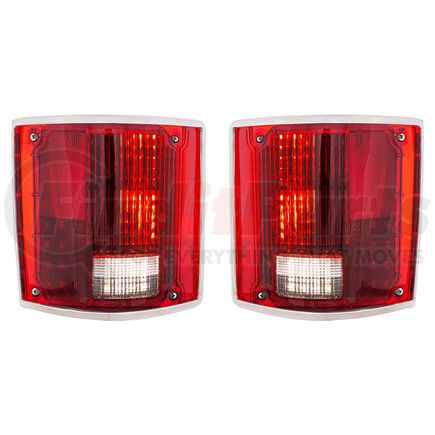 United Pacific 111112 Tail Light - RH and LH, 56 Red LEDs, 12 White LEDs for Back Up Light, with Trim