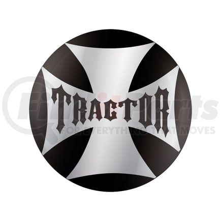 United Pacific 23222-2K Air Brake Control Valve Knob Sticker - "Tractor" Maltese Cross, Black