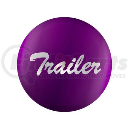 United Pacific 23229-1P Air Brake Control Valve Knob Sticker - "Trailer" Glossy, Purple