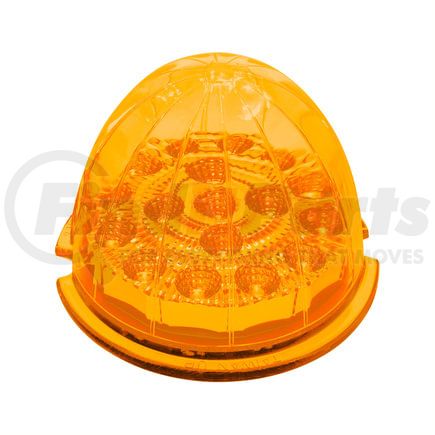 United Pacific 39320B Truck Cab Light - 17 LED Dual Function Reflector, Amber LED/Amber Lens