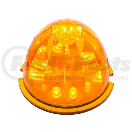 United Pacific 39731B Truck Cab Light - 17 LED Dual Function Watermelon, Amber LED/Amber Lens