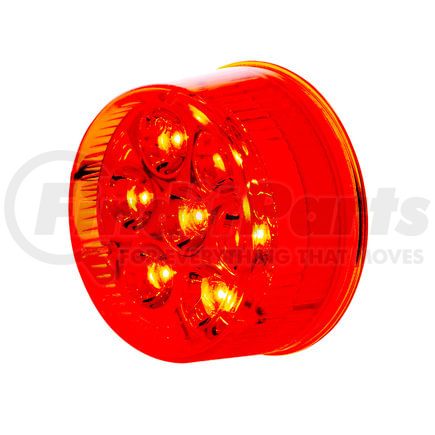 United Pacific 39985B Clearance/Marker Light - Red LED/Red Lens, Round Design, 2", with Reflector, 7 LED