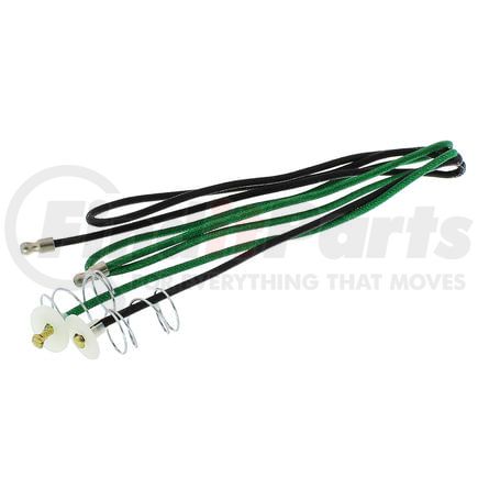 United Pacific A1017 Pigtail - Black and Green Cloth, for Single Contact Sockets