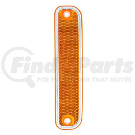 United Pacific C738002 Side Marker Light - Stock Style, with Stainless Steel Trim, Amber Lens, Front, for 1973-1980 Chevy & GMC