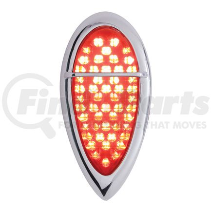 United Pacific FTL383903ZR Tail Light - 51 LED, with Flush Mount "Baby Zephyr" Style Bezel, for 1938-1939 Ford Car