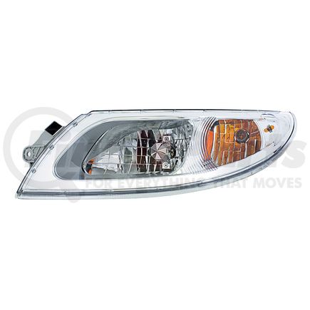 United Pacific 31304 Headlight Assembly - LH, Chrome Housing, for 2003+ International Durastar