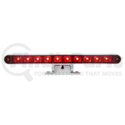 United Pacific 33010 3rd Brake Light - 10 LED Split Function, with Chrome Swivel Pedestal Base, Red LED/Red Lens