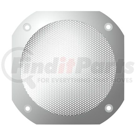 United Pacific 40920 Speaker Cover - Chrome, 4.5", Square, for Various International Models