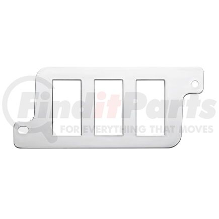 United Pacific 41977 Dashboard Panel - Dash Switch Panel, Lower Bottom, LH, 3 Openings, for Freightliners