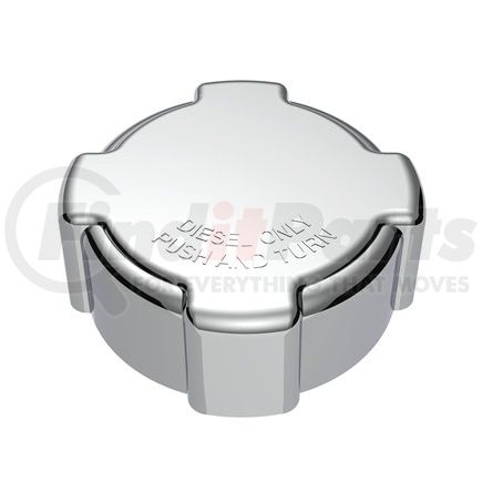 United Pacific 42414 Fuel Cap Cover - Chrome, for Freightliner