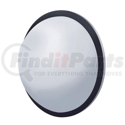 United Pacific 60013 Door Blind Spot Mirror - 8.5", Stainless Steel, Convex, Fisheye