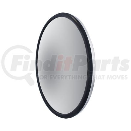 United Pacific 60032 Door Blind Spot Mirror - Convex, 7.5", Stainless Steel, with Centered Mounting Stud
