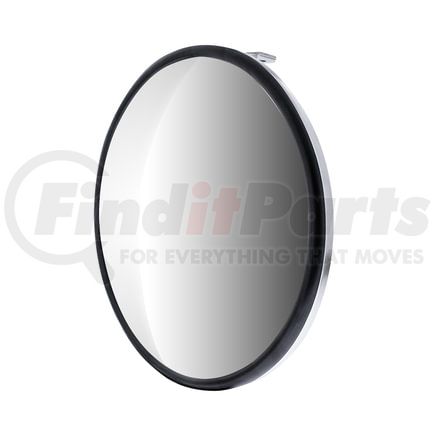 United Pacific 60035 Door Blind Spot Mirror - Convex, 8.5", Stainless Steel, with Offset Mounting Stud
