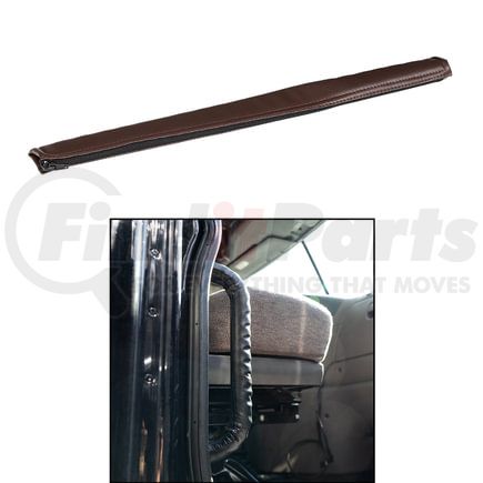 United Pacific 70415 Grab Handle - Grab Bar Cover, 20.5" Driver Assist, Brown Engineered Leather