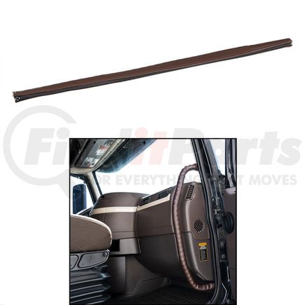 United Pacific 70423 Grab Handle - Grab Bar Cover, 35" Driver Assist, Brown Engineered Leather