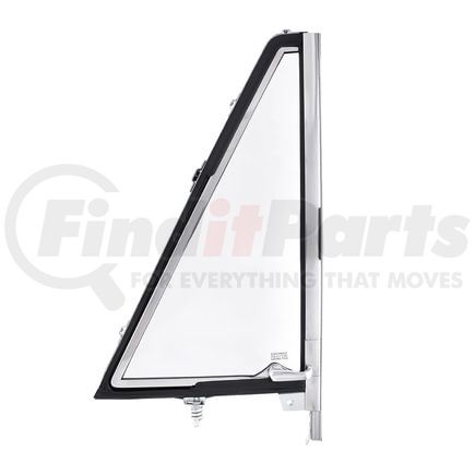 United Pacific 110219 Vent Window Assembly - LH, Chrome, without Tinted Glass, for 1966-1967 Ford Bronco