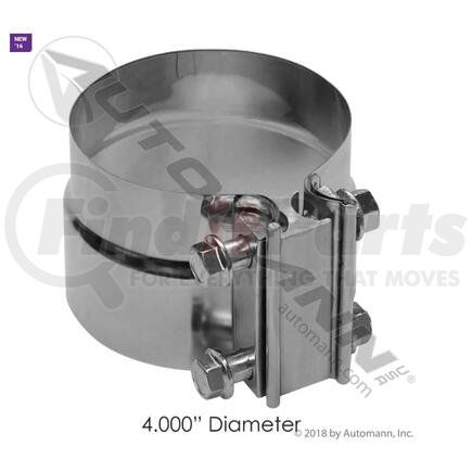 Automann 562.U3104SS Exhaust Band Clamp, Preformed, 4 in.