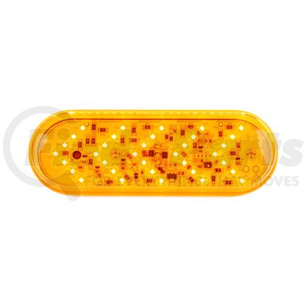 United Pacific 38143 Turn Signal Light - 35 LED 6" Oval Sequential, Amber LED/Amber Lens
