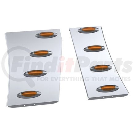 Panelite 10682171 HOOD EXTENSION PANEL PAIR PB 389 LH '18+ STD REPL W/M1 AMBER LED (4)