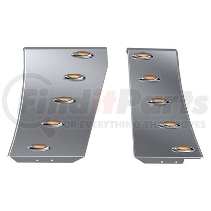 Panelite 10682566 ELITE HOOD EXTENSION PANEL PAIR PB 389 LH '18+ 1" WIDE W/M5 AMBER LED (4)