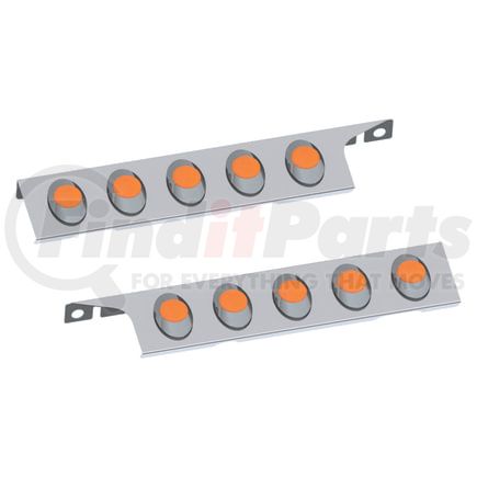 Panelite 10742354 AIR CLEANER LITE BAR PAIR PB 367 SBA FRONT W/M3 AMBER LED (5)