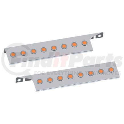 Panelite 10742922 AIR CLEANER LITE BAR PAIR PB 367 SBA FRONT W/ 3/4" RD AMBER LED (8)