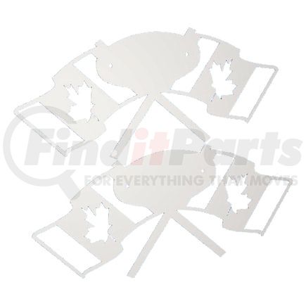 Panelite 10832006 HOOD EMBLEM ACCENT, PB - CANADIAN FLAG