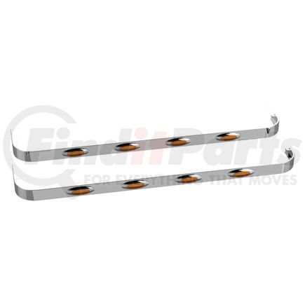 Panelite 10982114 SLEEPER SKIRT PR PB 567/579 CAB EXH 80" LONG W/O EXT 3" WIDE W/M1 AMBER LED (4)