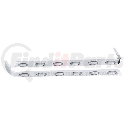 Panelite 10982188 SLEEPER SKIRT PAIR PB 389 '18+ 78" LONG 3" WIDE W/M1 AMBER CLEAR LED (6)