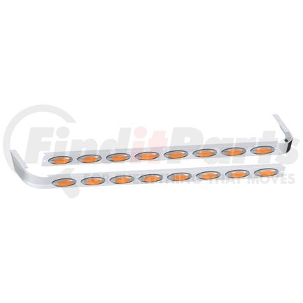 Panelite 10982189 SLEEPER SKIRT PAIR PB 389 '18+ 78" LONG 3" WIDE W/M1 AMBER LED (8)