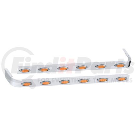 Panelite 10982251 SLEEPER SKIRT PAIR PB 389 LH '18+ 78" LONG 4" WIDE W/M1 AMBER LED (6)