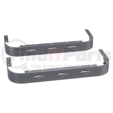 Panelite 10982508 SLEEPER SKIRT PAIR PB 389 SH '18+ 44" LONG 4" WIDE W/M5 AMBER CLEAR LED (3)