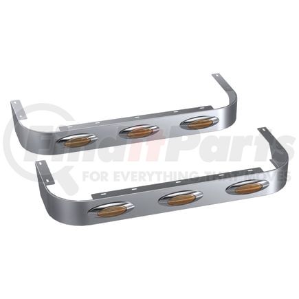 Panelite 10982259 SLEEPER SKIRT PAIR PB 389 LH '18+ 44" LONG 4" WIDE W/M1 AMBER LED (3)